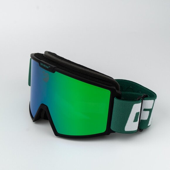 Off-White Ski Goggles Men Black Green Miror OERI055 5555 NEW AUTHENTIC - Picture 4 of 13